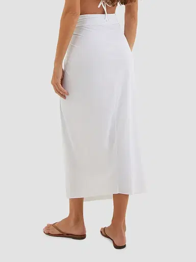 ViX by Paula Hermanny Women's Karen Midi Pareo Skirt - Off White | Thumbnail 3 ViX by Paula Hermanny Women's Karen Midi Pareo Skirt - Off White | Thumbnail 3