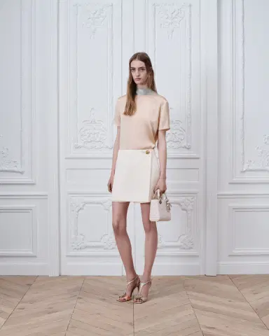 Dior Short-Sleeved Blouse with Rear Tie | Thumbnail 2 Dior Short-Sleeved Blouse with Rear Tie | Thumbnail 2