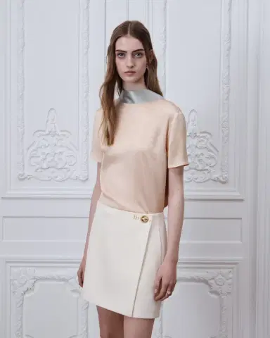 Dior Short-Sleeved Blouse with Rear Tie | Thumbnail 3 Dior Short-Sleeved Blouse with Rear Tie | Thumbnail 3
