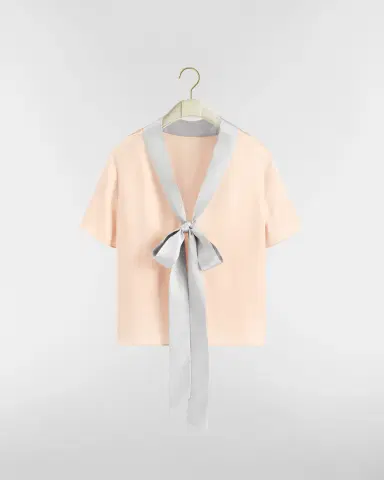 Dior Short-Sleeved Blouse with Rear Tie | Thumbnail 7 Dior Short-Sleeved Blouse with Rear Tie | Thumbnail 7