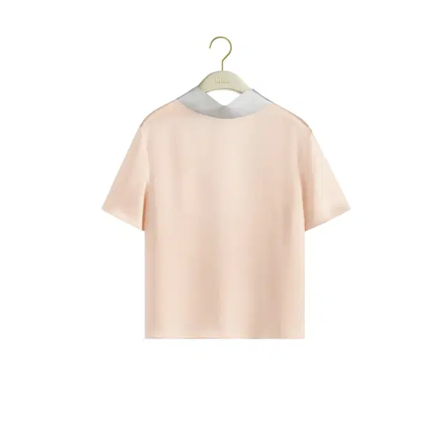 Short-Sleeved Blouse with Rear Tie Short-Sleeved Blouse with Rear Tie
