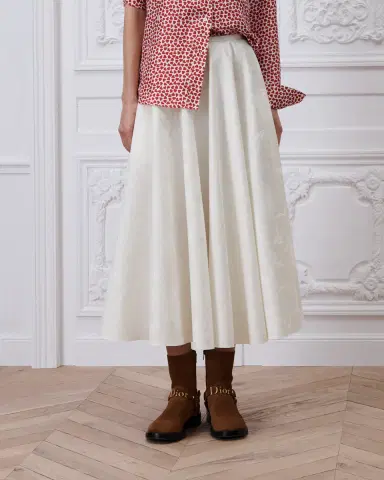 Dior Dior Qixi Mid-Length Flared Skirt | Thumbnail 4 Dior Dior Qixi Mid-Length Flared Skirt | Thumbnail 4