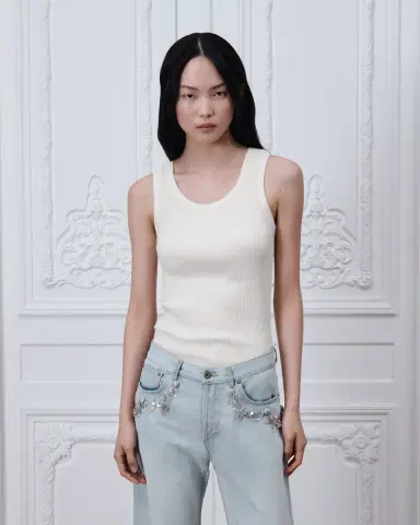 Dior Dior Médaillon Embroidered Fitted Tank Top | Thumbnail 2 Dior Dior Médaillon Embroidered Fitted Tank Top | Thumbnail 2