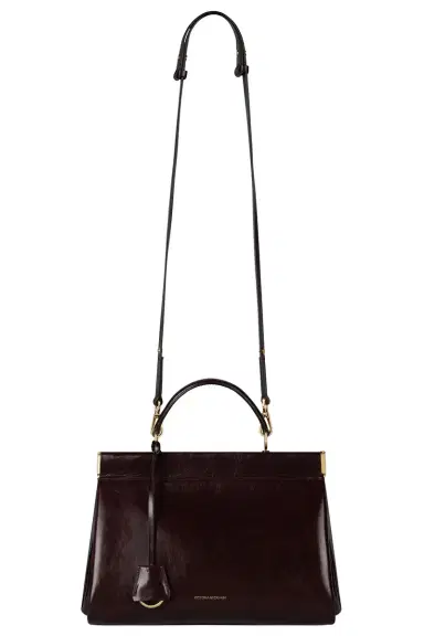 Victoria Beckham Sloane Frame Bag - Dark Burgundy | Thumbnail 6 Victoria Beckham Sloane Frame Bag - Dark Burgundy | Thumbnail 6