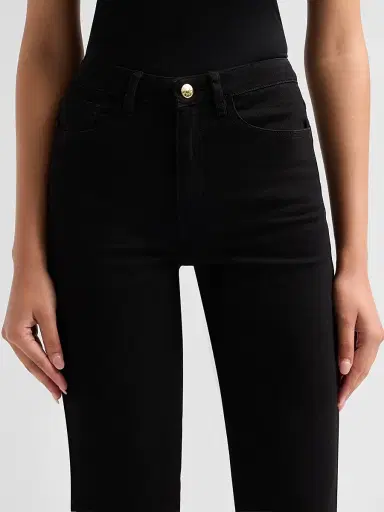 Generation Love Women's Bellatrix High-Rise Lace-Cuff Crop Jeans - Jet Black | Thumbnail 5 Generation Love Women's Bellatrix High-Rise Lace-Cuff Crop Jeans - Jet Black | Thumbnail 5