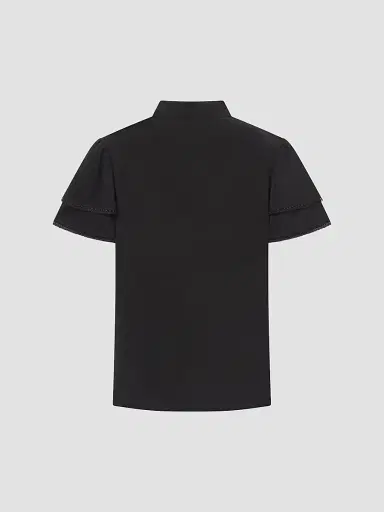 Frame Women's Arcadia Silk Short-Sleeve Top | Thumbnail 6 Frame Women's Arcadia Silk Short-Sleeve Top | Thumbnail 6