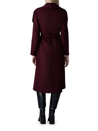 Mackage Women's Belted Light Wool Coat - Garnet - Size XL | Thumbnail 4 Mackage Women's Belted Light Wool Coat - Garnet - Size XL | Thumbnail 4