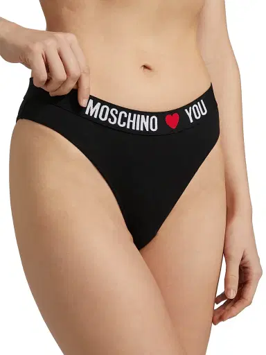 MOSCHINO Women's Logo 2-Pack Brazilian Brief - Multi Black | Thumbnail 5 MOSCHINO Women's Logo 2-Pack Brazilian Brief - Multi Black | Thumbnail 5