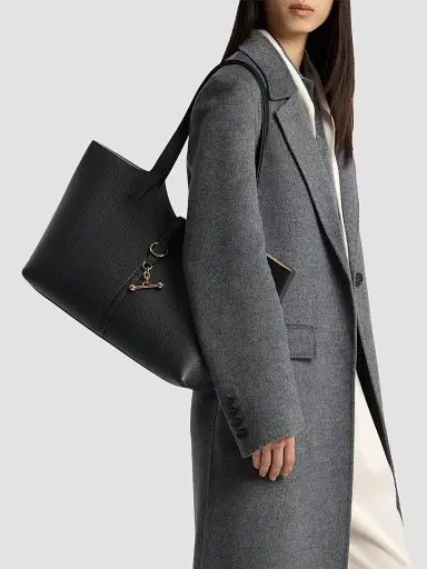Strathberry Women's Kite Grain Leather Tote - Black | Thumbnail 2 Strathberry Women's Kite Grain Leather Tote - Black | Thumbnail 2