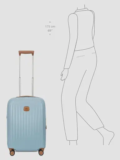 Bric's Taormina 21" Expandable Spinner Carry-On Suitcase - Sky | Thumbnail 8 Bric's Taormina 21" Expandable Spinner Carry-On Suitcase - Sky | Thumbnail 8