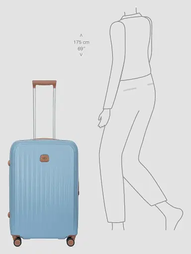 Bric's Taormina 27" Expandable Spinner Suitcase - Sky | Thumbnail 8 Bric's Taormina 27" Expandable Spinner Suitcase - Sky | Thumbnail 8