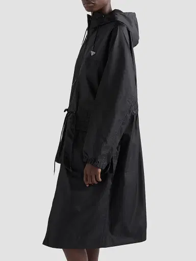 Prada Women's Nylon Rain Jacket - Black | Thumbnail 3 Prada Women's Nylon Rain Jacket - Black | Thumbnail 3
