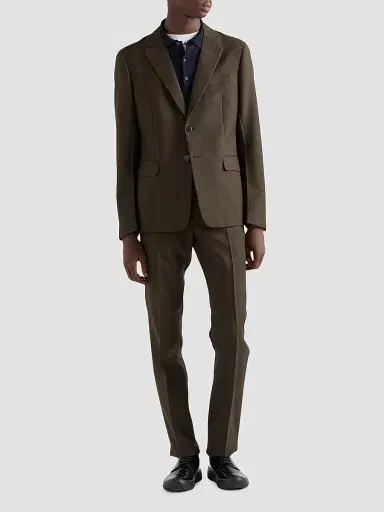 Prada Men's Single-Breasted Wool Suit - Green | Thumbnail 2 Prada Men's Single-Breasted Wool Suit - Green | Thumbnail 2