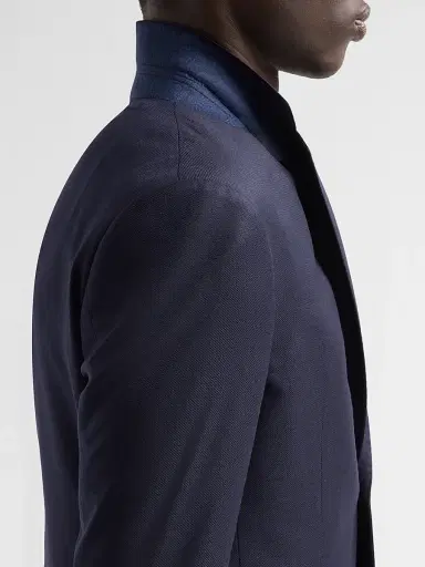 Giorgio Armani Men's Textured Wool Single-Breasted Suit - Night Sky | Thumbnail 8 Giorgio Armani Men's Textured Wool Single-Breasted Suit - Night Sky | Thumbnail 8