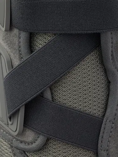 Prada Men's Speedrock Leather and Mesh Fabric Sneakers - Dark Grey | Thumbnail 5 Prada Men's Speedrock Leather and Mesh Fabric Sneakers - Dark Grey | Thumbnail 5