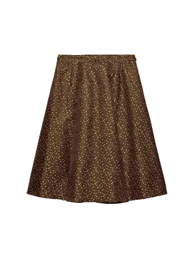 Prada Women's Jacquard Duchesse Skirt - Green - Size 0 | Thumbnail 1 Prada Women's Jacquard Duchesse Skirt - Green - Size 0 | Thumbnail 1