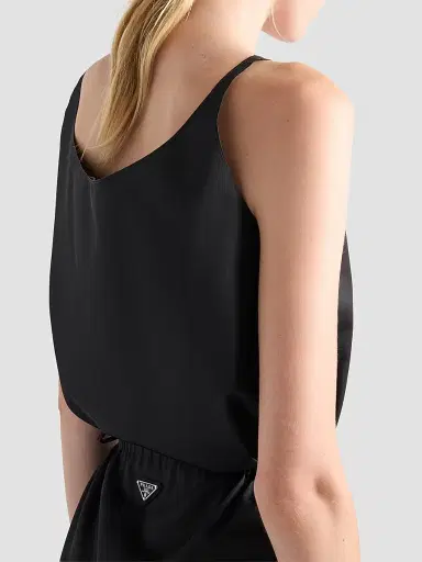 Prada Women's Nylon Tank Top - Black | Thumbnail 5 Prada Women's Nylon Tank Top - Black | Thumbnail 5
