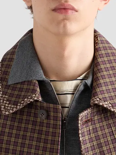 Prada Men's Superfine Wool Polo Shirt | Thumbnail 5 Prada Men's Superfine Wool Polo Shirt | Thumbnail 5