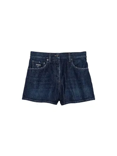 Prada Women's Denim Shorts - Blue | Thumbnail 1 Prada Women's Denim Shorts - Blue | Thumbnail 1