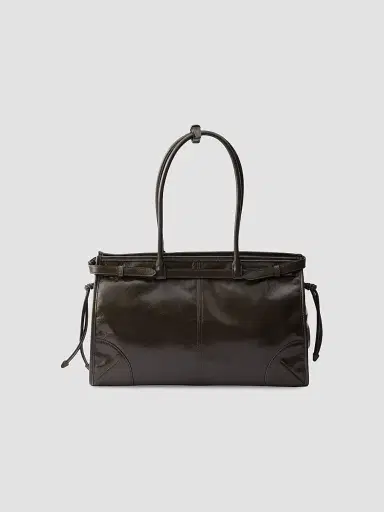 Prada Women's Bonnie Leather Top Handle Bag - Green | Thumbnail 6 Prada Women's Bonnie Leather Top Handle Bag - Green | Thumbnail 6