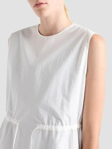 Prada Women's Printed Compact Fabric Dress - White | Thumbnail 5 Prada Women's Printed Compact Fabric Dress - White | Thumbnail 5