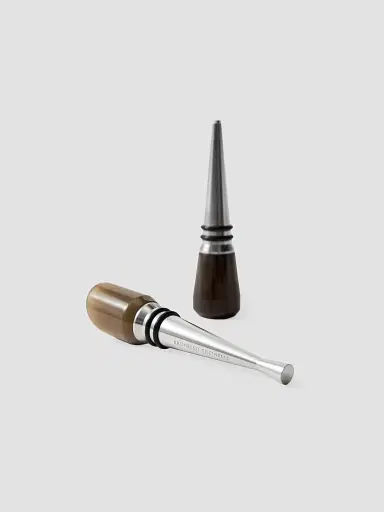 Brunello Cucinelli 2-Piece Buffalo Horn and Steel Stopper Set | Thumbnail 2 Brunello Cucinelli 2-Piece Buffalo Horn and Steel Stopper Set | Thumbnail 2