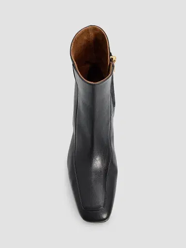 Herbert Levine Women's Shadow Ban 30MM Leather Ankle Boots - Soft Calf Black | Thumbnail 3 Herbert Levine Women's Shadow Ban 30MM Leather Ankle Boots - Soft Calf Black | Thumbnail 3