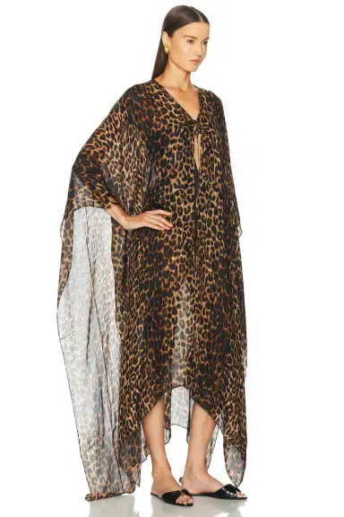 Saint Laurent Leopard Long Caftan | Thumbnail 3 Saint Laurent Leopard Long Caftan | Thumbnail 3