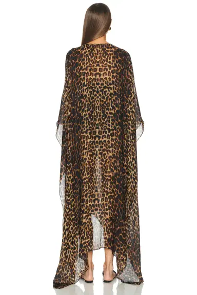 Saint Laurent Leopard Long Caftan | Thumbnail 4 Saint Laurent Leopard Long Caftan | Thumbnail 4