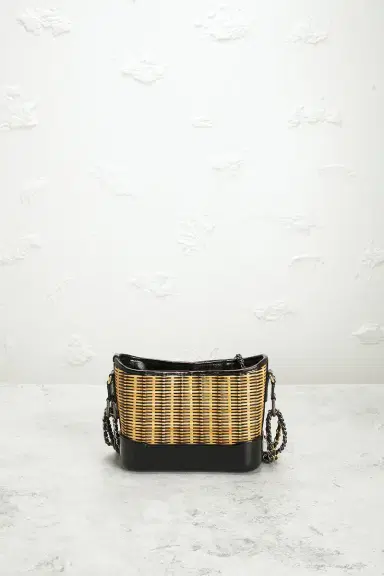 chanel Chanel Rattan Small Gabrielle Hobo Bag | Thumbnail 3 chanel Chanel Rattan Small Gabrielle Hobo Bag | Thumbnail 3