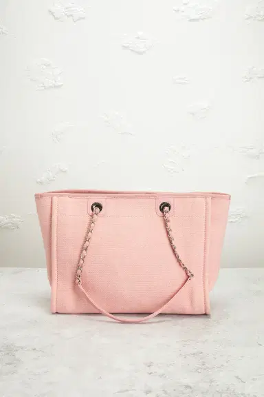 chanel Chanel Small Deauville Tote Bag | Thumbnail 3 chanel Chanel Small Deauville Tote Bag | Thumbnail 3