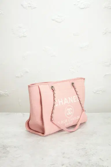 chanel Chanel Small Deauville Tote Bag | Thumbnail 4 chanel Chanel Small Deauville Tote Bag | Thumbnail 4