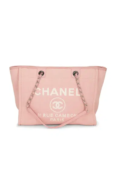 chanel Chanel Small Deauville Tote Bag | Thumbnail 1 chanel Chanel Small Deauville Tote Bag | Thumbnail 1