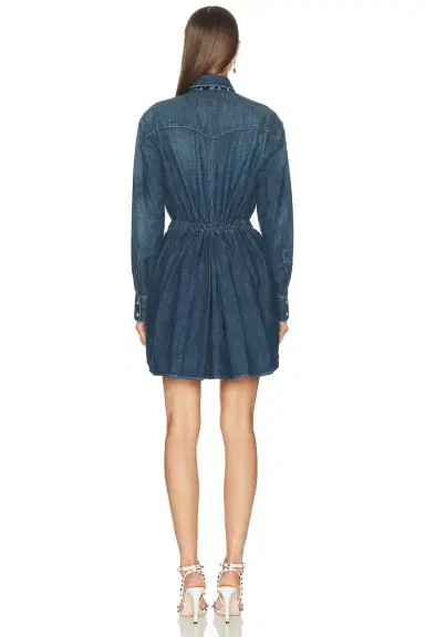 Valentino Denim Button Up Dress | Thumbnail 3 Valentino Denim Button Up Dress | Thumbnail 3