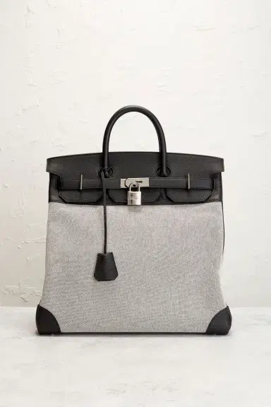 FWRD Renew Hermes Toile & Evercolor Haut A Courroies Birkin 40 Handbag | Thumbnail 2 FWRD Renew Hermes Toile & Evercolor Haut A Courroies Birkin 40 Handbag | Thumbnail 2