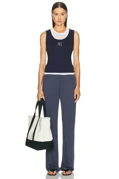 Sporty & Rich x Yankees Krystal Cropped Tank Top | Thumbnail 4 Sporty & Rich x Yankees Krystal Cropped Tank Top | Thumbnail 4