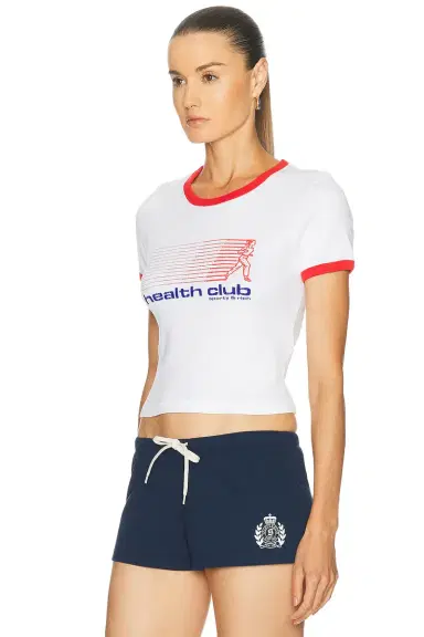 Sporty & Rich Bold Health Soft Ringer Tee | Thumbnail 2 Sporty & Rich Bold Health Soft Ringer Tee | Thumbnail 2