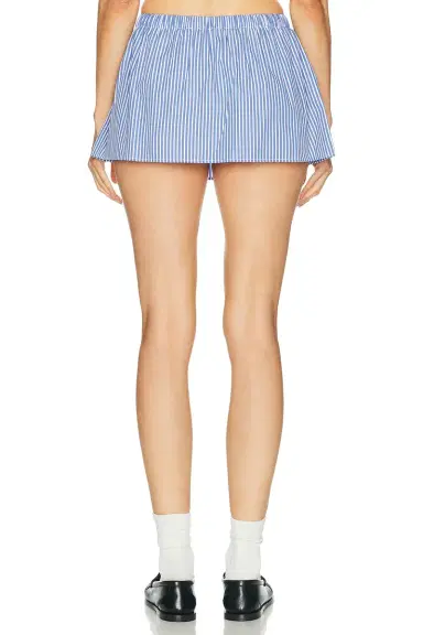 Sporty & Rich Signature Logo Poplin Skirt | Thumbnail 4 Sporty & Rich Signature Logo Poplin Skirt | Thumbnail 4