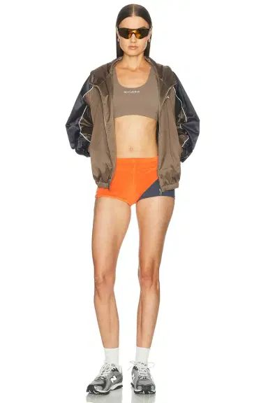 Sporty & Rich Serif Logo Gym Jacket | Thumbnail 5 Sporty & Rich Serif Logo Gym Jacket | Thumbnail 5