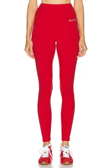 Sporty & Rich Signature Logo Legging | Thumbnail 1 Sporty & Rich Signature Logo Legging | Thumbnail 1