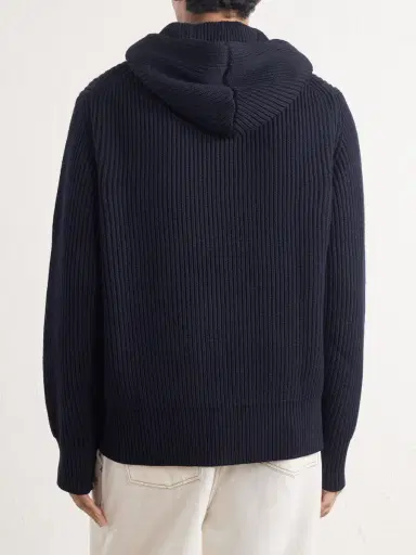 Orlebar Brown Kirk Ribbed Merino Wool Hoodie - Men | Thumbnail 4 Orlebar Brown Kirk Ribbed Merino Wool Hoodie - Men | Thumbnail 4