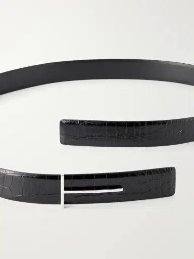 Tom Ford 2.5 cm Croc-Effect Leather Belt - Men | Thumbnail 3 Tom Ford 2.5 cm Croc-Effect Leather Belt - Men | Thumbnail 3