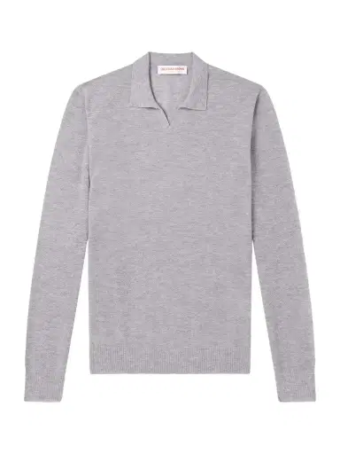 Orlebar Brown Bresson Cashmere Polo Shirt - Men | Thumbnail 1 Orlebar Brown Bresson Cashmere Polo Shirt - Men | Thumbnail 1