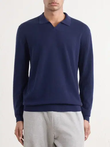 Orlebar Brown Bresson Cashmere Polo Shirt - Men | Thumbnail 3 Orlebar Brown Bresson Cashmere Polo Shirt - Men | Thumbnail 3