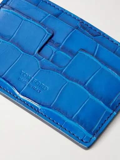 Tom Ford Croc-Effect Leather Card Holder - Men | Thumbnail 2 Tom Ford Croc-Effect Leather Card Holder - Men | Thumbnail 2