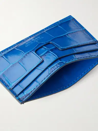 Tom Ford Croc-Effect Leather Card Holder - Men | Thumbnail 4 Tom Ford Croc-Effect Leather Card Holder - Men | Thumbnail 4