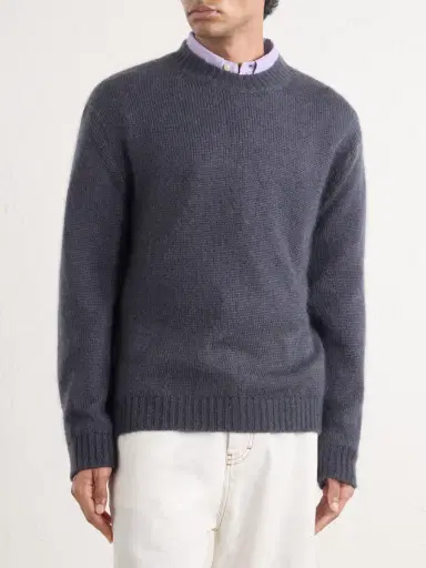PIACENZA 1733 Mohair and Silk-Blend Sweater - Men | Thumbnail 3 PIACENZA 1733 Mohair and Silk-Blend Sweater - Men | Thumbnail 3