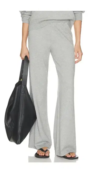 Eterne Cotton Cashmere Wide Leg Lounge Pant | Thumbnail 1 Eterne Cotton Cashmere Wide Leg Lounge Pant | Thumbnail 1