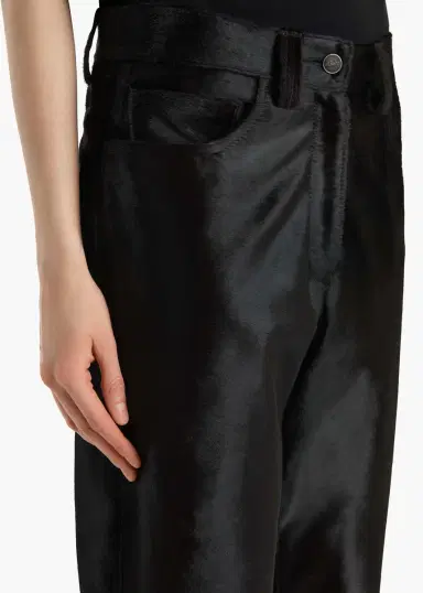 Khaite Callum Pant In Chocolate Haircalf | Thumbnail 5 Khaite Callum Pant In Chocolate Haircalf | Thumbnail 5