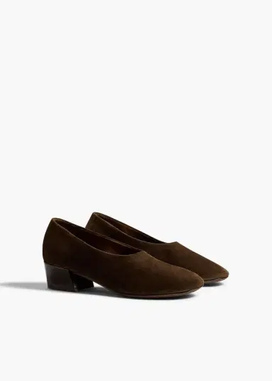 Khaite Marcy Pump In Ebano Suede | Thumbnail 2 Khaite Marcy Pump In Ebano Suede | Thumbnail 2
